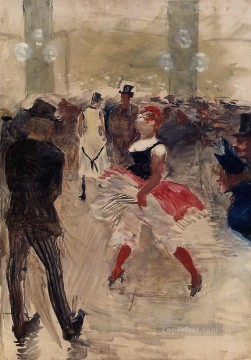  Montmartre Oil Painting - a l elysee montmartre 1888 Toulouse Lautrec Henri de